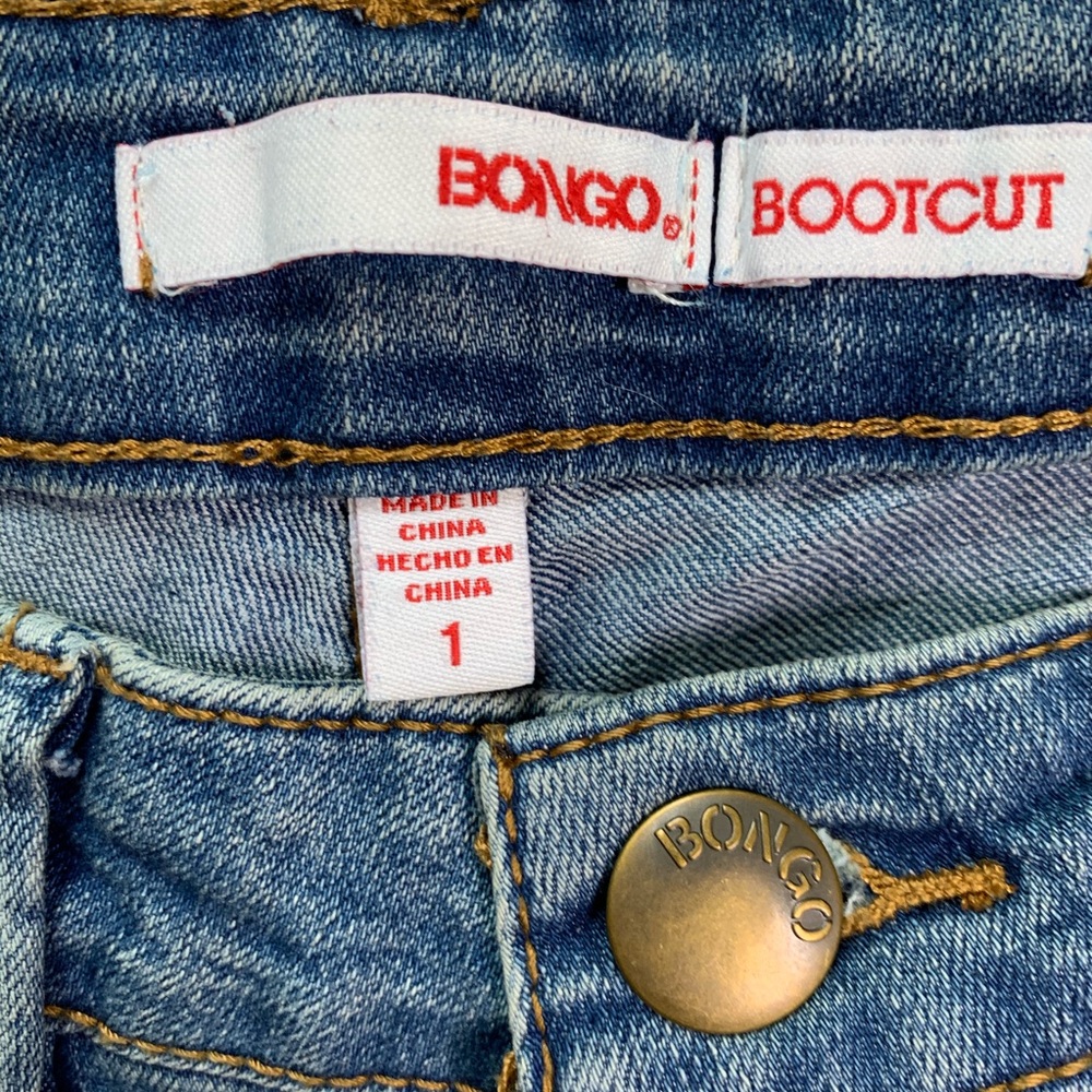 BONGO Boot Cut JEANS Size 1 - Picture 4 of 6
